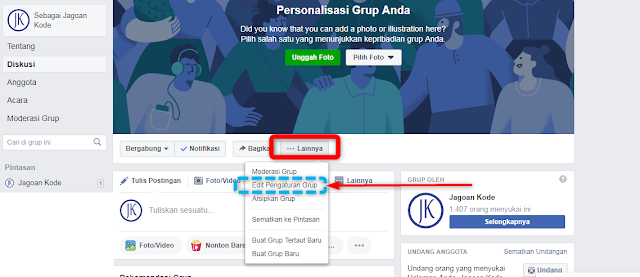 Cara Mengubah Alamat/Link Grup Custom Facebook