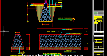  Detail  Pondasi Batu Kali Autocad File Dwg Jagoan Kode