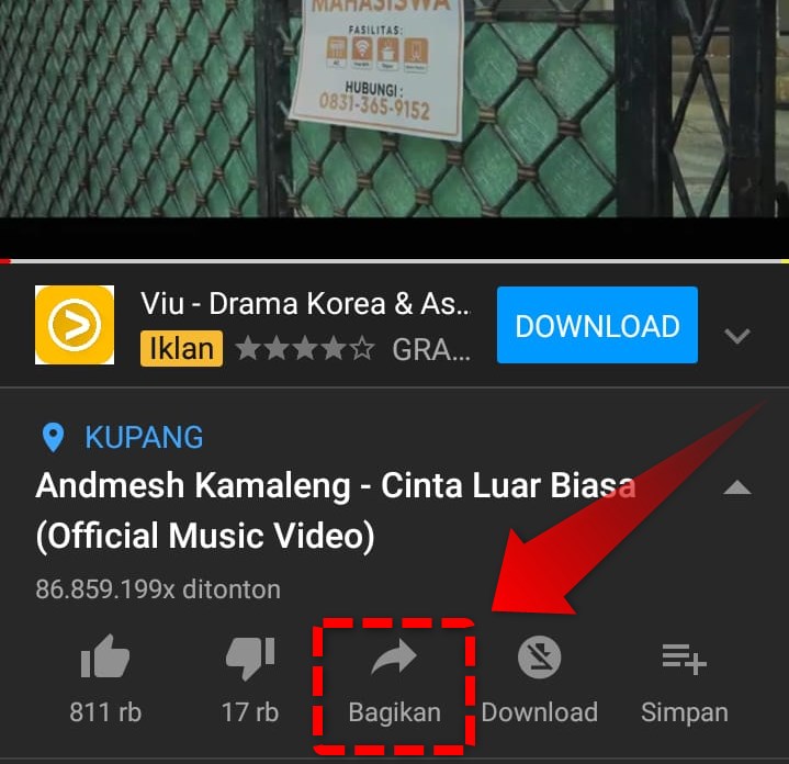 Cara Menjadikan Video Youtube Menjadi Status Wa Jagoan Kode