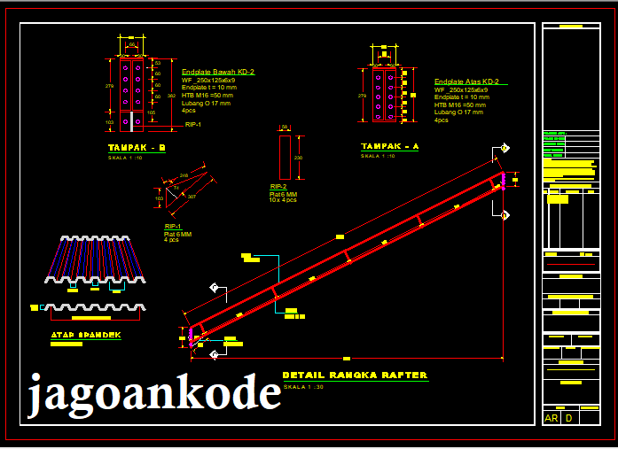  Atap  Baja Ringan Dwg