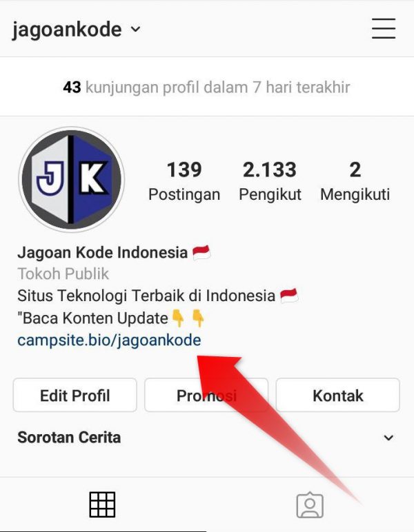 Cara Buat Link Instagram Sendiri - Kumpulan Tips