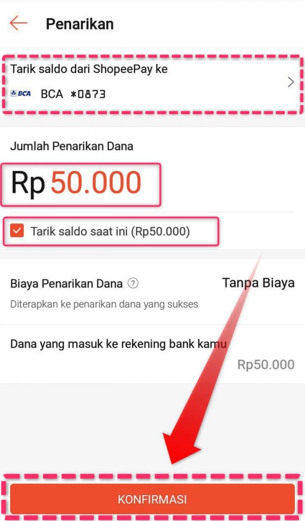 Jumlah Penarikan Dana