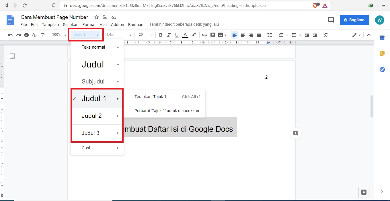 Cara Membuat Numbering Di Google Docs Kumpulan Tips