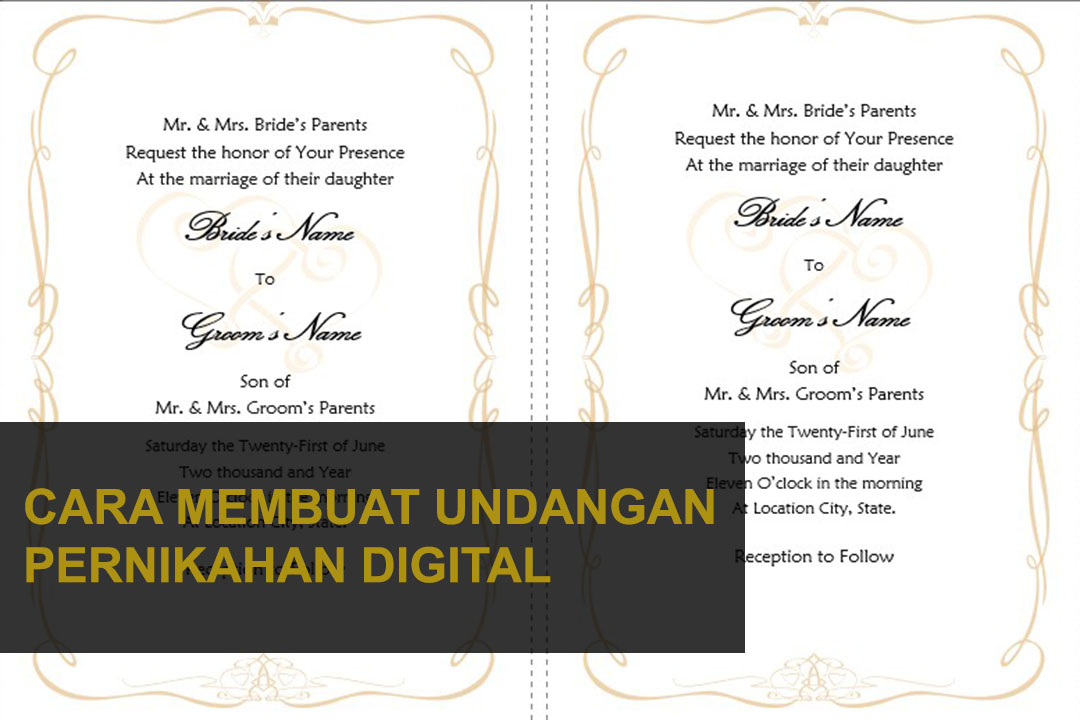  Cara Membuat Undangan Pernikahan  Digital Jagoan Kode