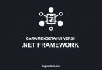 Cara mengetahui versi NET Framework