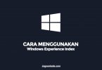 CARA MENGGUNAKAN Windows Experience Index
