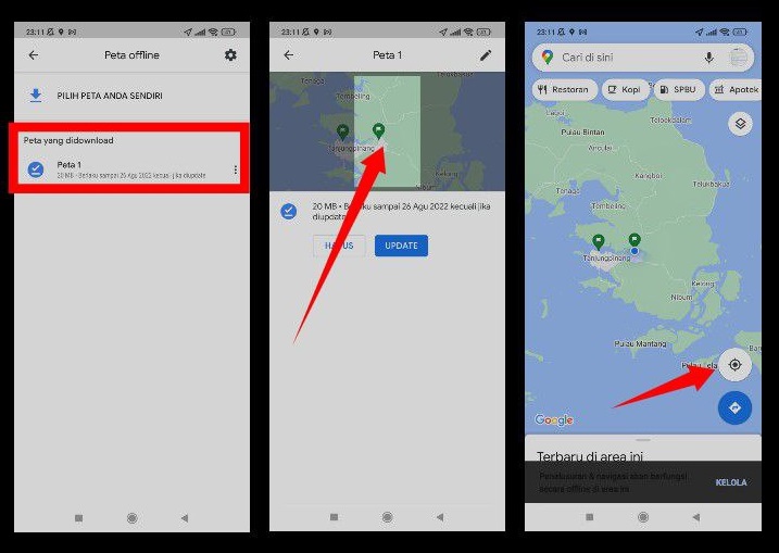 gunakan google maps tanpa internet