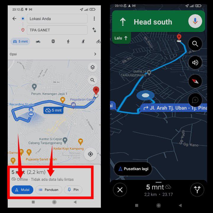 gunakan google maps tanpa internet