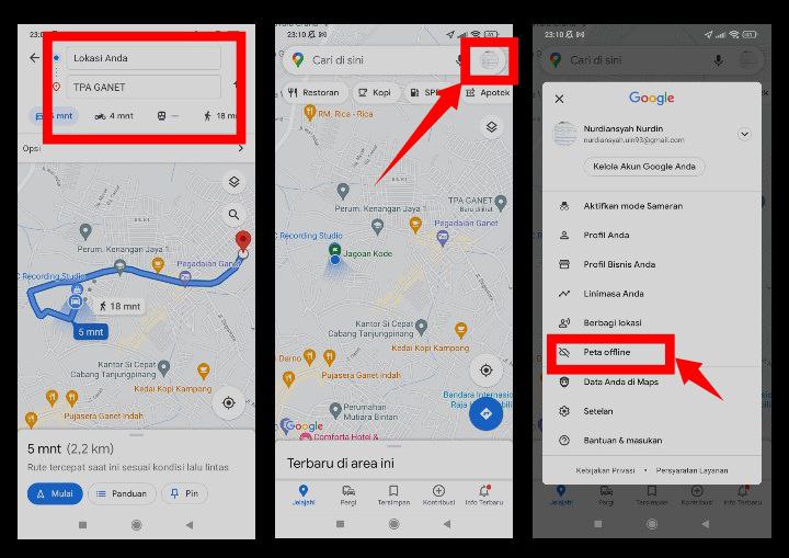 gunakan google maps tanpa internet